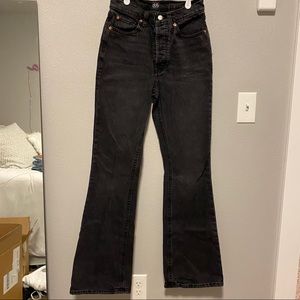 BDG black flare jeans high waisted